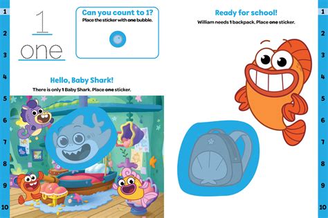 Baby Shark's Big Show!: My First 123s Sticker Book - little bee books