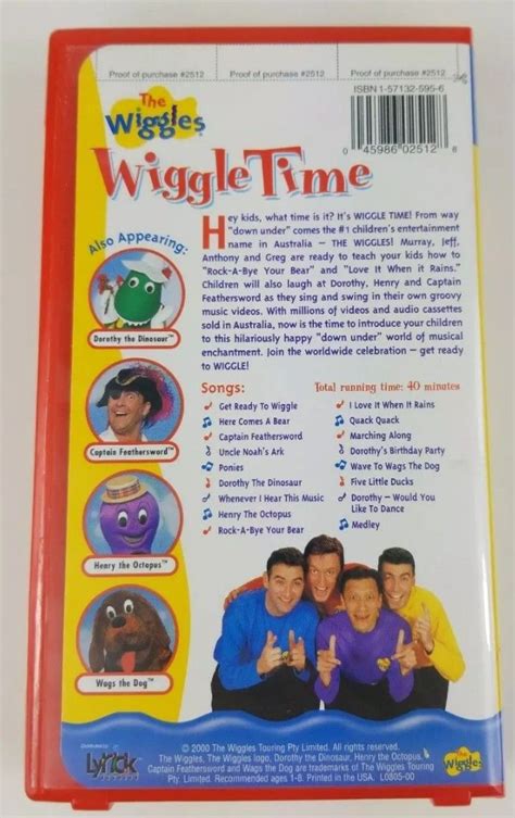 The Wiggles Wiggle Time 1999 VHS | The wiggles, Wiggle wiggle, Wiggle