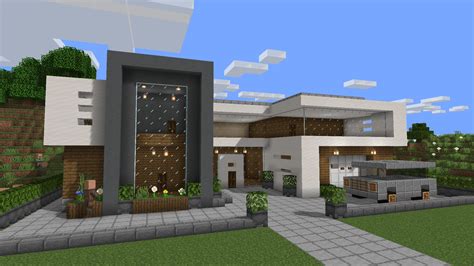 my take on a modern house : r/Minecraft