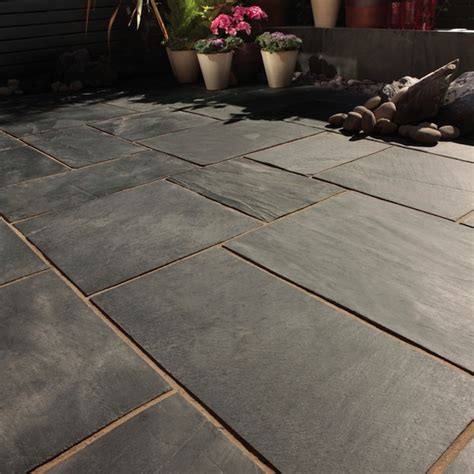 Bradstone, Natural Slate Paving Blue-Black - Buy Paving UK