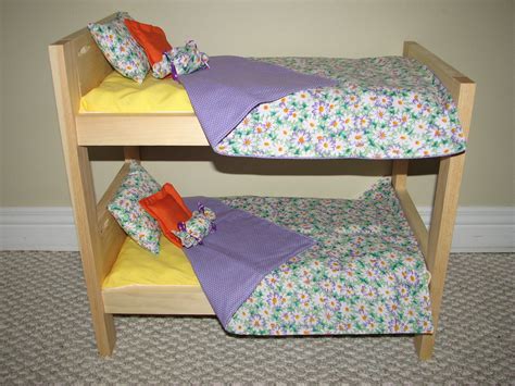 American Girl Doll Bunk Bed Bedding Set by mamcreations on Etsy