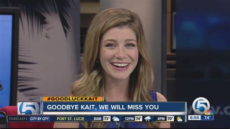 Meteorologist Kait Parker says goodbye to WPTV - YouTube