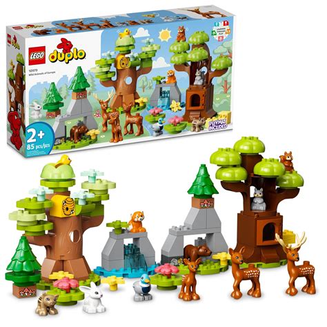 LEGO DUPLO Wild Animals of Europe 10979 Building Toy Set for Toddlers ...