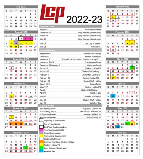 Lamar University Academic Calendar - Printable Word Searches