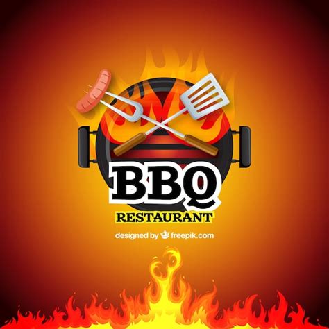 Barbecue specialty sign vector background Vector | Free Download