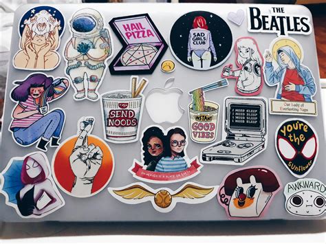 Designed my laptop with stickers from local artists! : r/laptopstickers