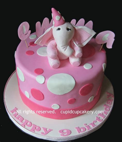 Pink Elephant Birthday Cake - CakeCentral.com