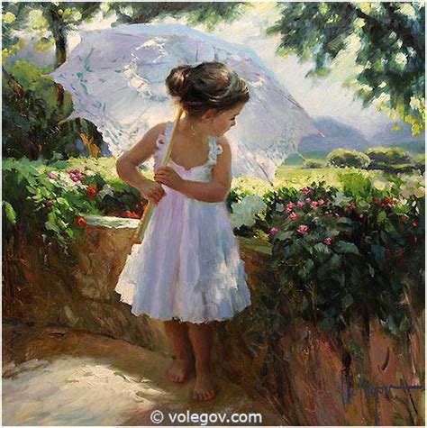 Volegov.com :: LITTLE GIRL UMBRELLA, painting,