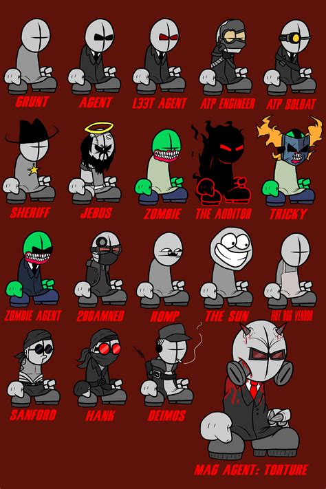 Madness Combat characters I drew by TheRipperandco on Newgrounds