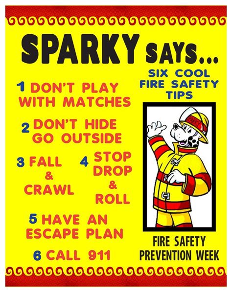 Pin by ArtSkills on Kid Crafts | Fire safety rules, Fire safety poster ...