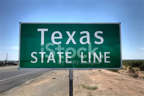 Texas State Line Sign Stock Photo | Royalty-Free | FreeImages