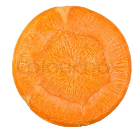 Carrot cut in slices | Stock Photo | Colourbox