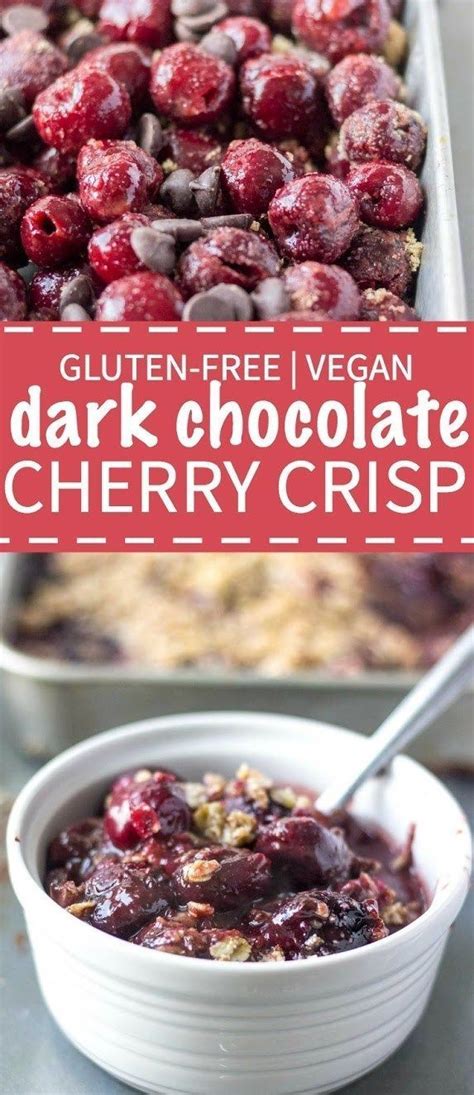 These easy cherry crisp recipe is made with frozen cherries and dark ...