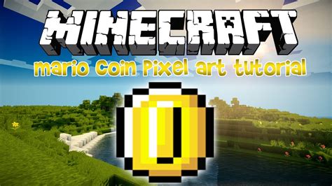 Minecraft Pixel Art Tutorial: Mario Gold Coin - YouTube