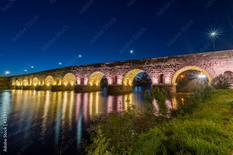 Roman Bridge of Mérida, Emerita Augusta, capital of the former ...