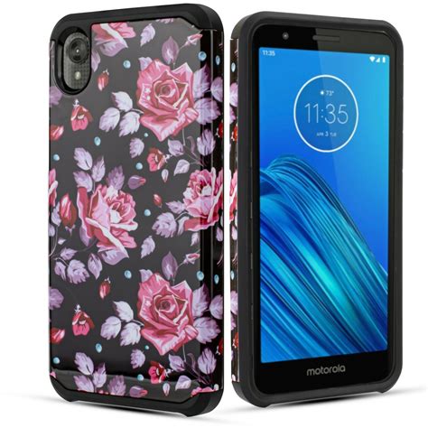 for Motorola Moto E6 Cell Phone Case Shockproof Hard Back Slip Dent ...