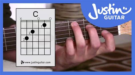 C Chord - Guitar For Beginners - Stage 3 Guitar Lesson - JustinGuitar ...