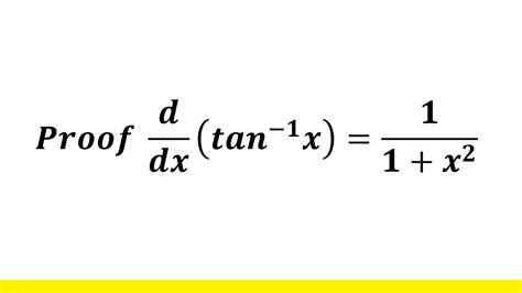 Derivative of arctan | Derivative of tan inverse | arctan x derivative ...