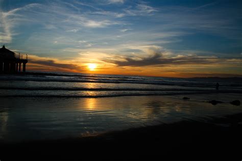 Sunset at Manhattan Beach Pier