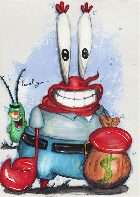 Mr. Krabs and Plankton by Fouad-z on DeviantArt