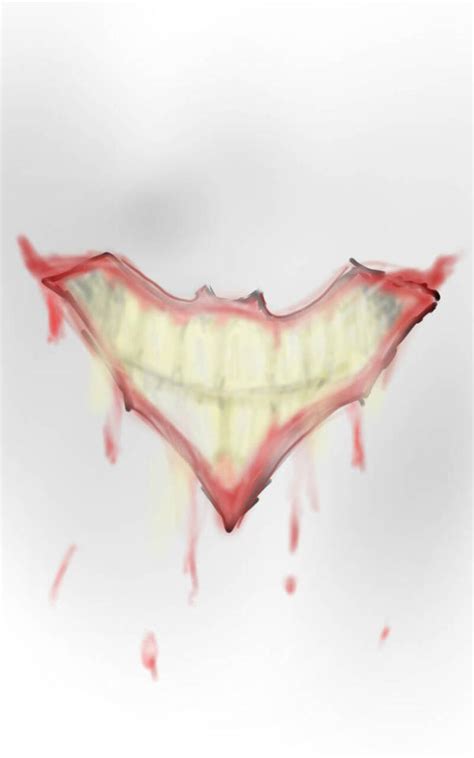 Joker's Smile as the Batman Logo by AJM-Comic-Art on DeviantArt