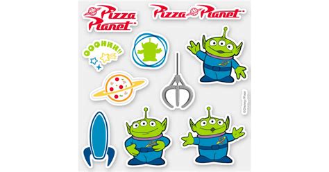 Toy Story | Pizza Planet Aliens Sticker | Zazzle