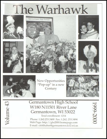 Explore 2000 Germantown High School Yearbook, Germantown WI - Classmates