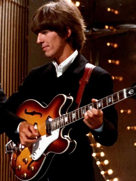 George Harrison and his Epiphone Casino...