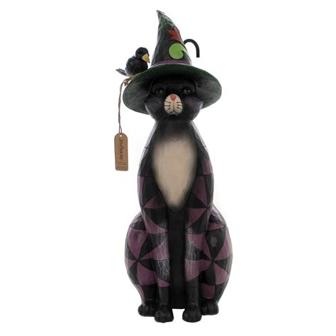 Jim Shore BLACK CAT WITCH STATUE Polyresin Halloween 4060316 - Walmart ...