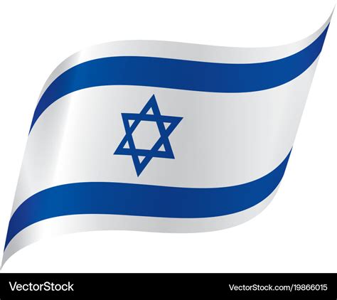 Israel flag Royalty Free Vector Image - VectorStock