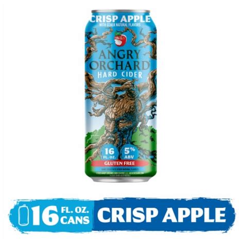 Angry Orchard Crisp Apple Hard Cider, 6 cans / 16 fl oz - Harris Teeter