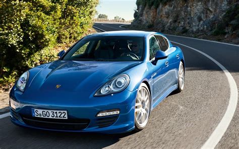 Blue Porsche-Panamera S обои 1920x1200.