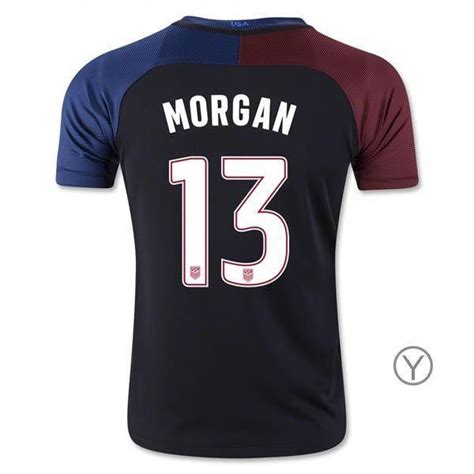 2016/17 Alex Morgan Away Youth Soccer Jersey #13 USA Team # ...