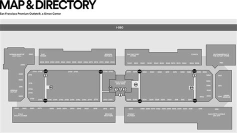 San Francisco Premium Outlets Map