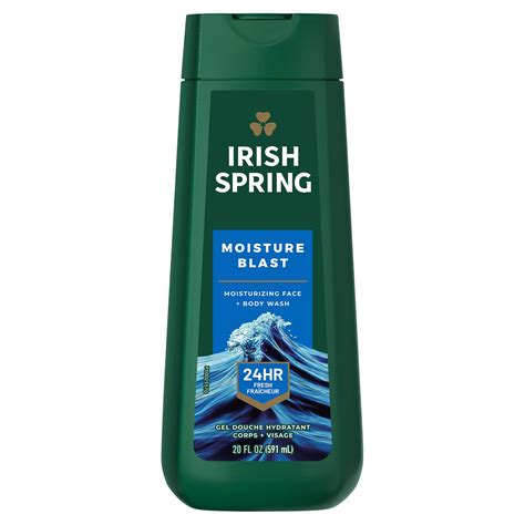 Irish Spring Body Wash for Men, Moisture Blast Body Wash, 20 Oz ...