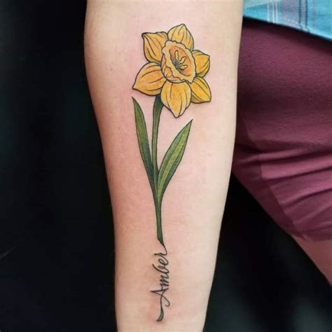 10 Beautiful Daffodil Tattoo Designs In 2023 | Styles At Life