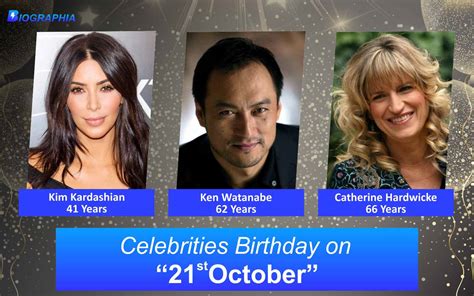 October 21 Famous Birthdays, Famous Celebirities Birthdays that fall on ...