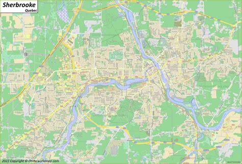 Sherbrooke Map | Quebec, Canada | Detailed Maps of Sherbrooke