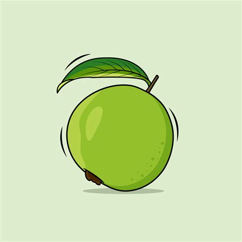 Guava cartoon style. Isolated object. Guava logo. Vector illustration ...