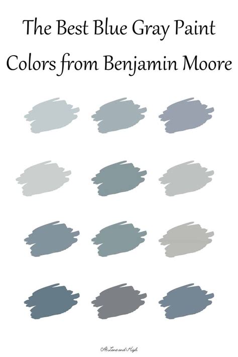 Best Blue Gray Paint Colors from Benjamin Moore