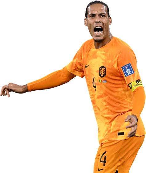 Virgil van Dijk Holland football render - FootyRenders