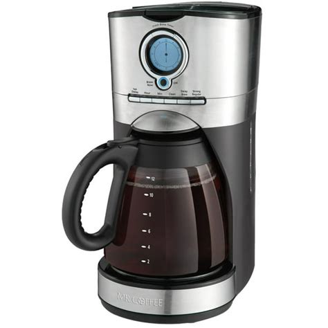 Mr. Coffee 12 Cup Programmable Black & Stainless Steel Coffee Maker ...