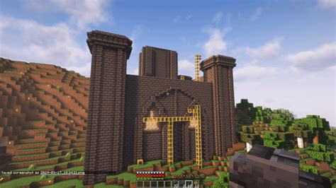 Someone suggested building a castle so here's the progression so far ...