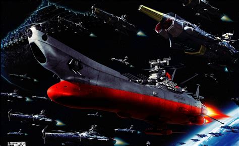 Futuristic Space Battleship Yamato - HD Wallpaper