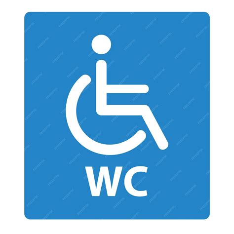 Premium Vector | Accessible Toilet Disabled Toilet Sign icon