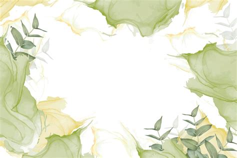 Hand Painted Watercolor Eucalyptus Background 14765677 Vector Art at ...