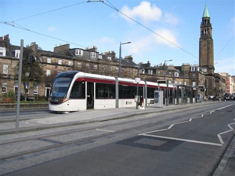 Edinburgh Tram Route from the Airport to the city centre