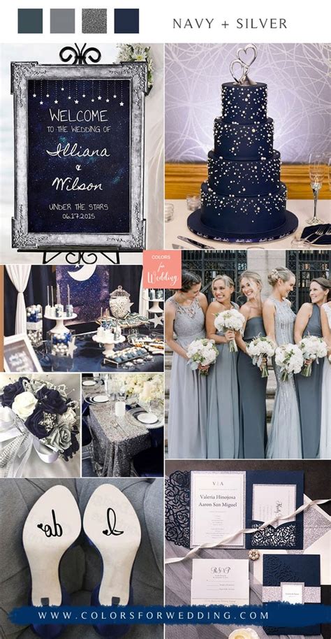 Silver And Navy Blue Wedding Color Palette | lupon.gov.ph