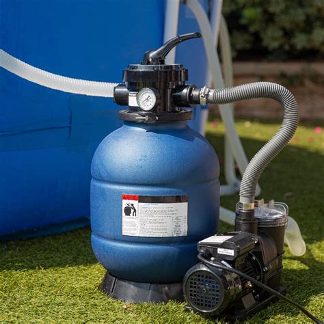 13" Sand Filter System with 0.75HP Above Ground Pool Pump Swimming Pool ...