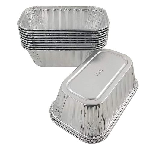 1 lb. Aluminum Foil Mini-Loaf Pan w/High Dome Lid 50/PK – Foil-Pans.com